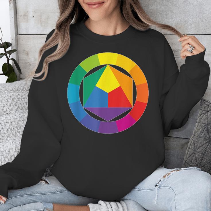 Color Wheel Palette Shirt Artist Painter Art Teacher Tshirt Unisex Sweatshirt, funny design
