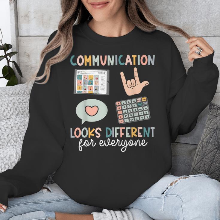 Communication Looks Different For Everyone SPED Teacher ASD Unisex Sweatshirt, funny design Communication Looks Different For Everyone SPED Teacher ASD Unisex Sweatshirt, funny design