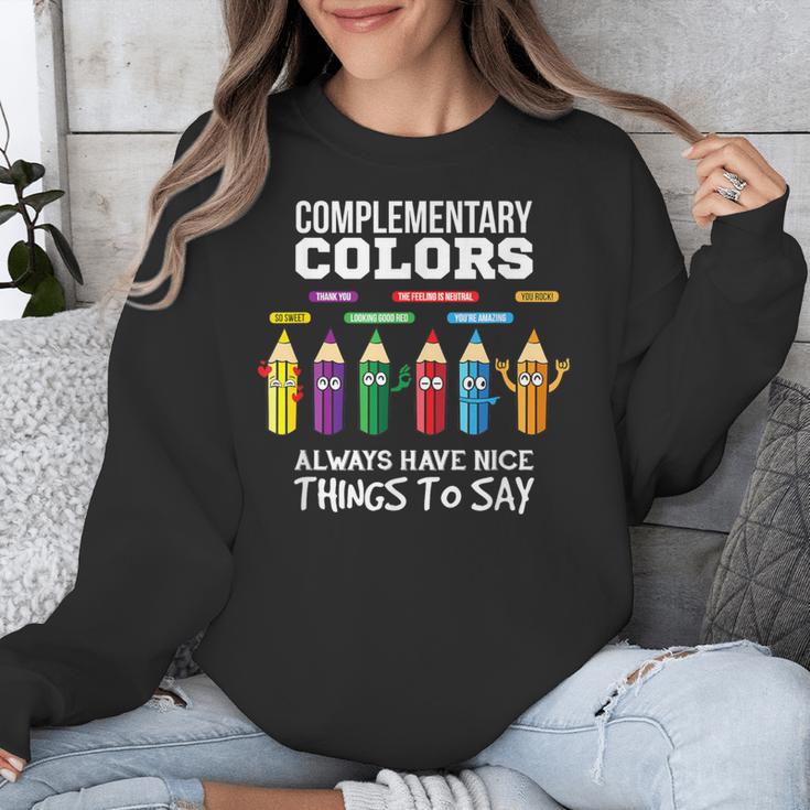 Complementary Colors Pun Artist Art Teacher T-Shirt Unisex Sweatshirt, funny design