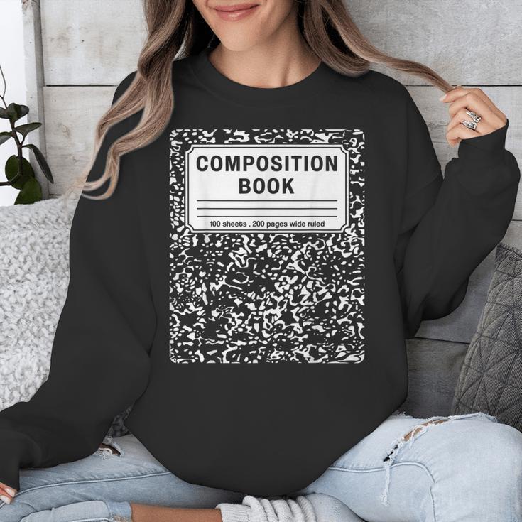 Composition Book Notebook Teachers Matching Group Halloween Unisex Sweatshirt, funny design Composition Book Notebook Teachers Matching Group Halloween Unisex Sweatshirt, funny design