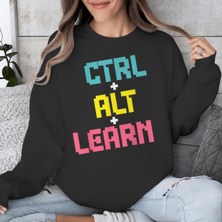 Computer Teacher Back To School Kids Ctrl Alt Learn Unisex Sweatshirt, funny design Computer Teacher Back To School Kids Ctrl Alt Learn Unisex Sweatshirt, funny design
