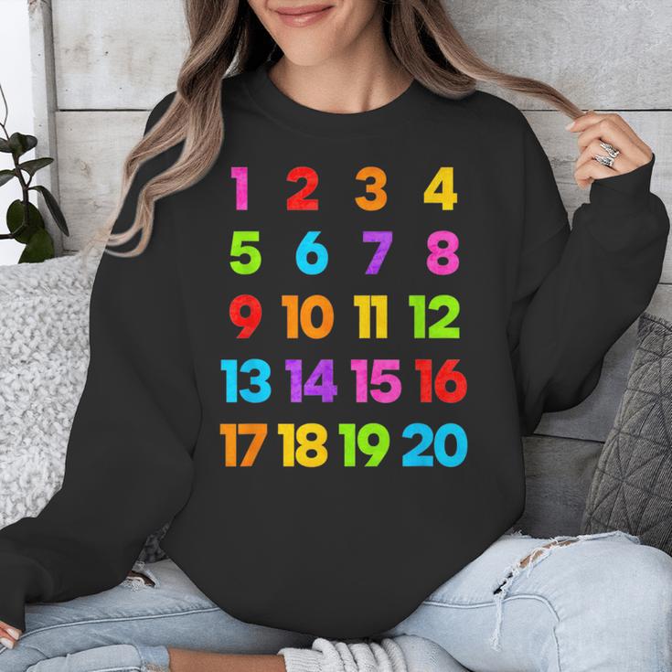 Counting 1-10 Learn To Count Number School Kids Teacher Unisex Sweatshirt, funny design