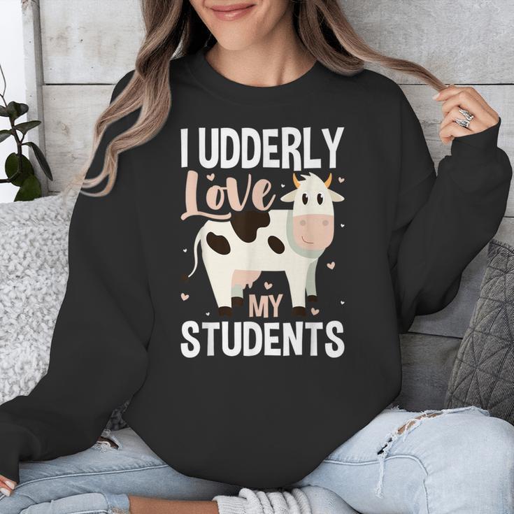 Cow Teacher Lover Unisex Sweatshirt, funny design Cow Teacher Lover Unisex Sweatshirt, funny design