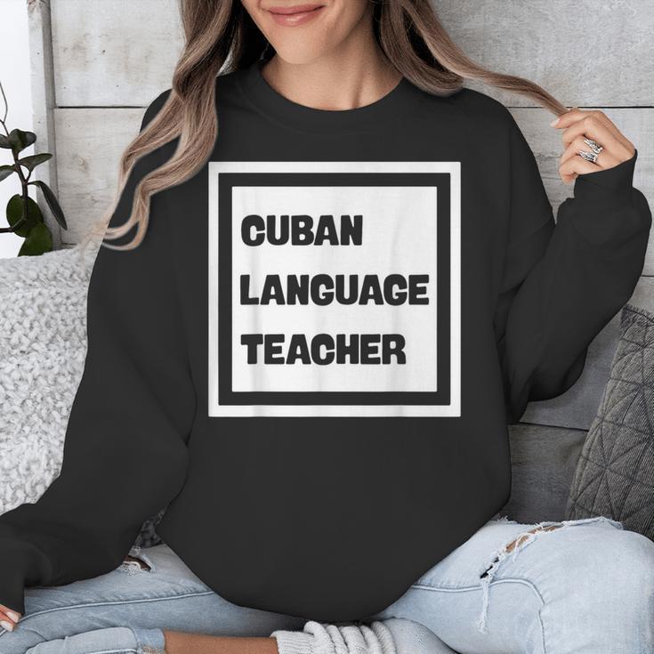 Cuban Language Teacher Unisex Sweatshirt, funny design Cuban Language Teacher Unisex Sweatshirt, funny design