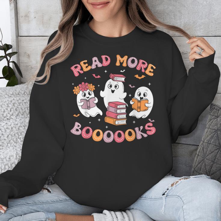 Cute Ghost Book Read More Books Teachers Halloween Unisex Sweatshirt, funny design Cute Ghost Book Read More Books Teachers Halloween Unisex Sweatshirt, funny design