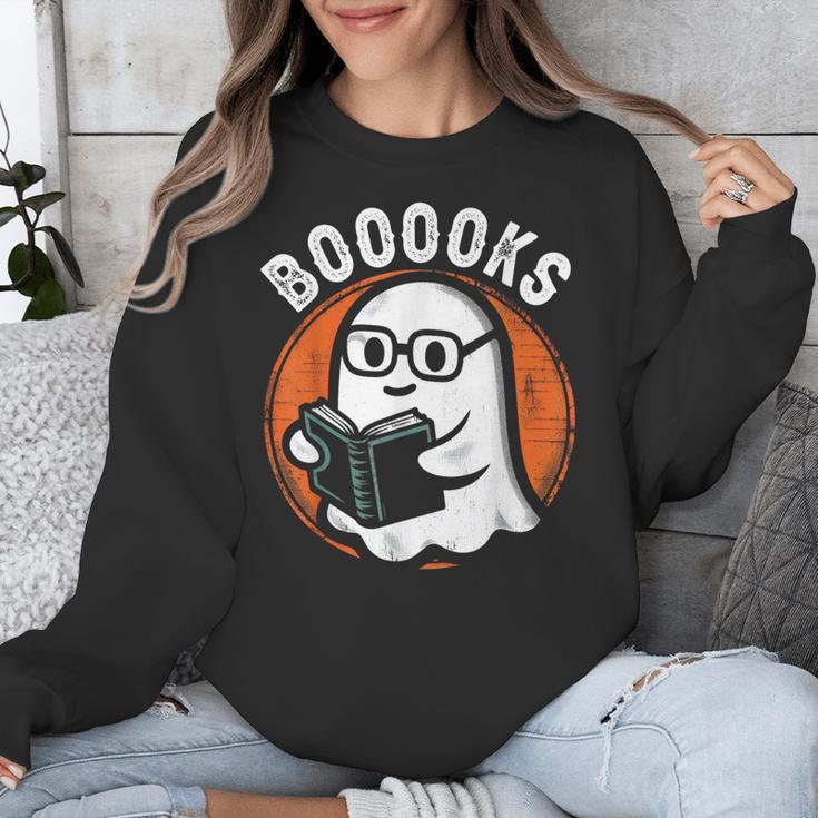 Cute Ghost Book Reading Books Lover Retro Halloween Teacher Unisex Sweatshirt, funny design Cute Ghost Book Reading Books Lover Retro Halloween Teacher Unisex Sweatshirt, funny design