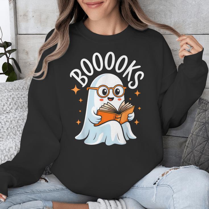 Cute Ghost Reading Book Librarian Teacher Halloween Costume Unisex Sweatshirt, funny design Cute Ghost Reading Book Librarian Teacher Halloween Costume Unisex Sweatshirt, funny design