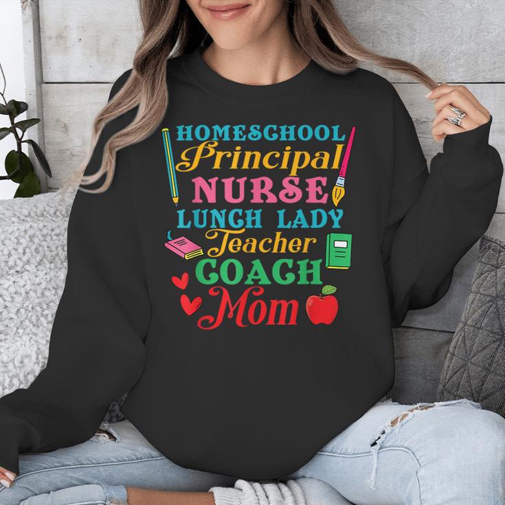 Cute Principal Nurse Lunch Lady Teacher Coach Homeschool Mom Unisex Sweatshirt, funny design Cute Principal Nurse Lunch Lady Teacher Coach Homeschool Mom Unisex Sweatshirt, funny design