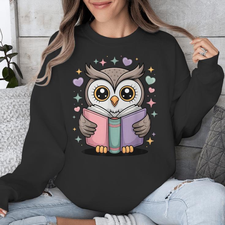 Cute Reading Owl Book Lover Teacher Librarian Bookworm Unisex Sweatshirt, funny design Cute Reading Owl Book Lover Teacher Librarian Bookworm Unisex Sweatshirt, funny design