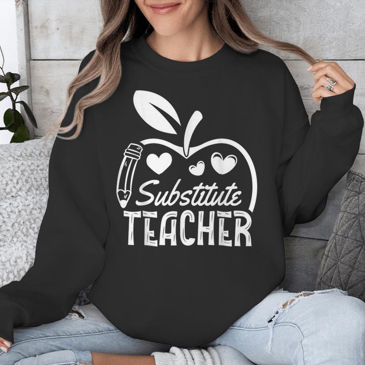 Cute Substitute Teacher Appreciation Men Women Unisex Sweatshirt, funny design