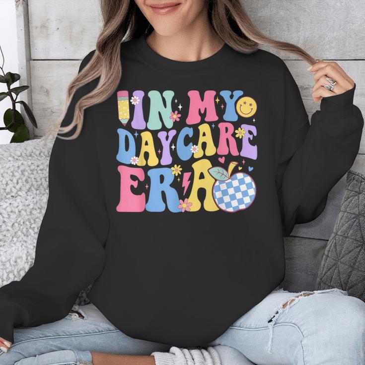 In My Daycare Era Groovy Teacher Daycare First Day Of School Unisex Sweatshirt, Groovy Teacher Gifts, funny design