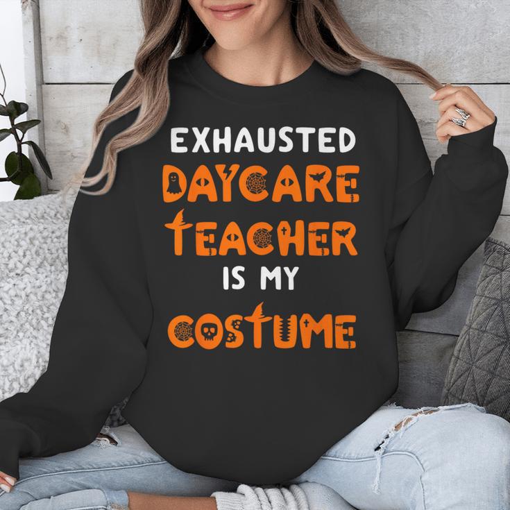Daycare Teacher Halloween Costume Tired Day Care Shirt Unisex Sweatshirt, funny design Daycare Teacher Halloween Costume Tired Day Care Shirt Unisex Sweatshirt, funny design