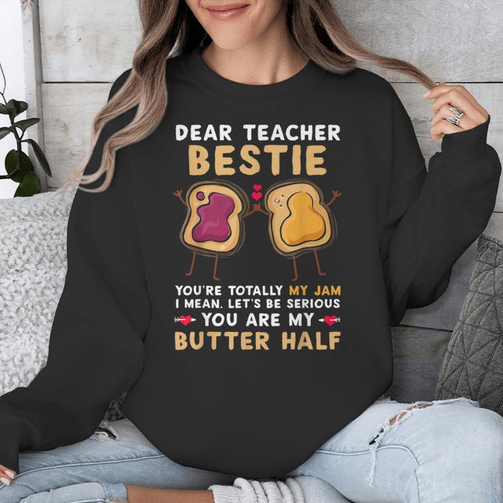 Dear Teacher Bestie You'Re Totally My Jam Shirt Kids Unisex Sweatshirt, funny design