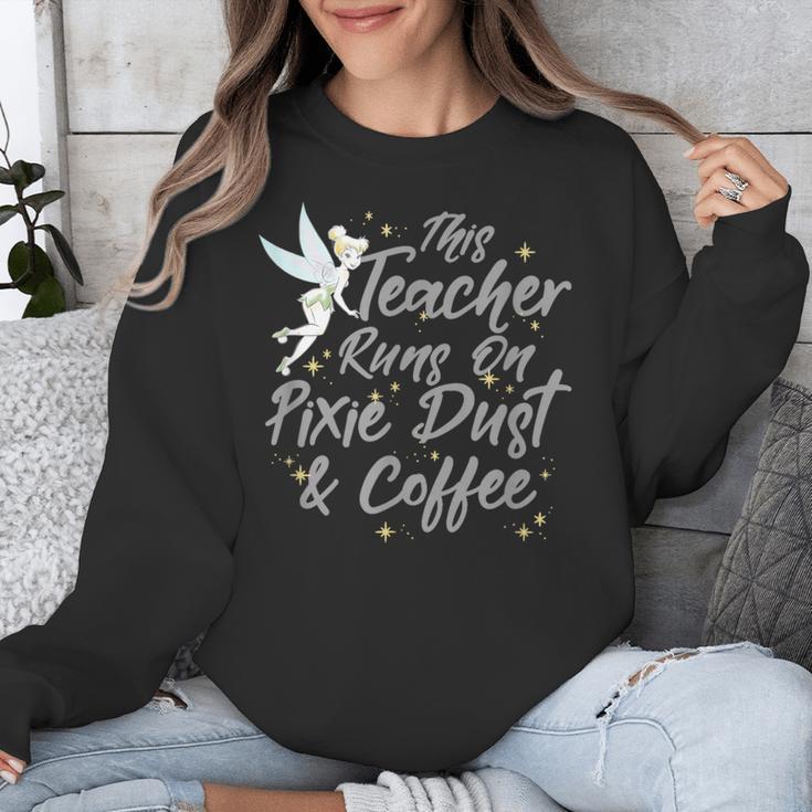 Disney Peter Pan Tinkerbell Teacher Pixie Dust And Coffee Unisex Sweatshirt, funny design Disney Peter Pan Tinkerbell Teacher Pixie Dust And Coffee Unisex Sweatshirt, funny design