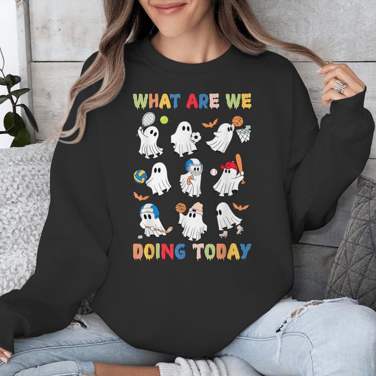What Are We Doing Today Ghost PE Teacher Team Halloween Unisex Sweatshirt, Pe Teacher Gifts, funny design