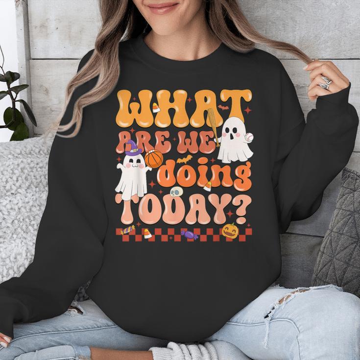 What Are We Doing Today Halloween PE Spooky Teacher Unisex Sweatshirt, Pe Teacher Gifts, funny design What Are We Doing Today Halloween PE Spooky Teacher Unisex Sweatshirt, Pe Teacher Gifts, funny design
