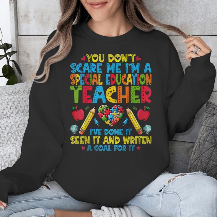 You Don't Scare Me I'm A Special Education Teacher SPED Unisex Sweatshirt, funny design You Don't Scare Me I'm A Special Education Teacher SPED Unisex Sweatshirt, funny design