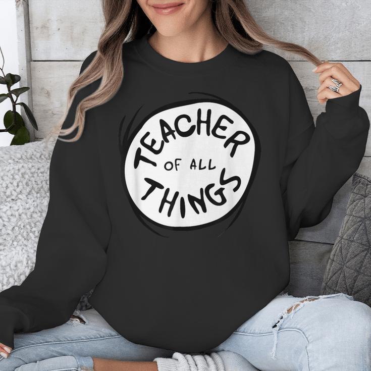 Dr Seuss Teacher Of All Things Red Emblem Unisex Sweatshirt, funny design