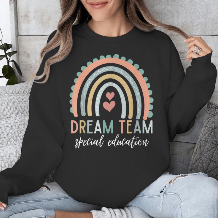 Dream Team Special Education Teacher ED SPED Squad Rainbow Unisex Sweatshirt, funny design