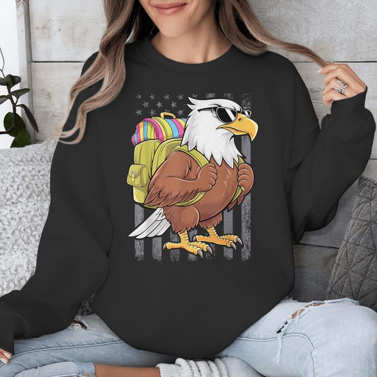 Eagle First Day Of School Teacher Back To School Eagle Unisex Sweatshirt, funny design