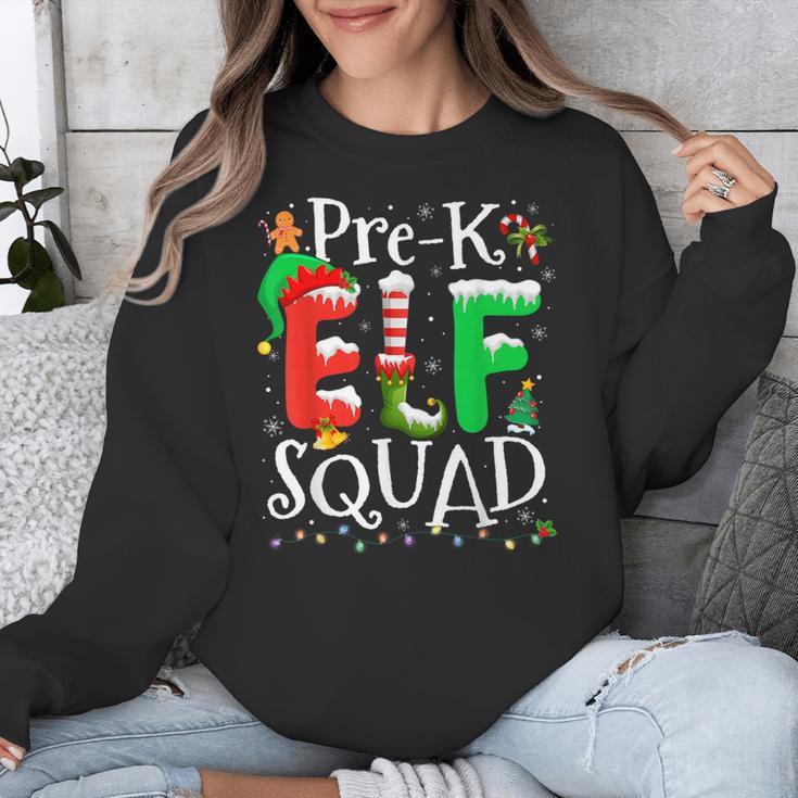 Elf Squad Pre-k Teacher Christmas Child Xmas Unisex Sweatshirt, funny design