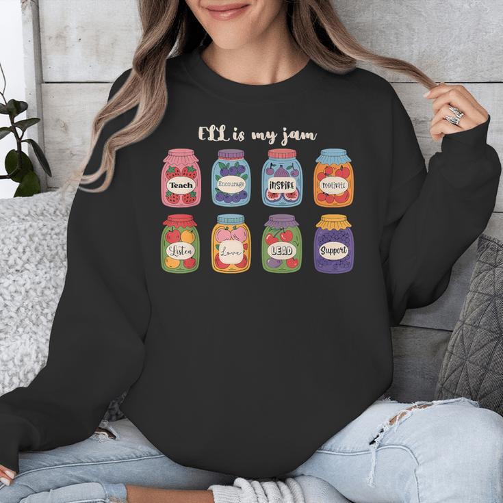 ELL Is My Jam English Language Learner Aide ELL Teacher Unisex Sweatshirt, English Teacher Gifts, funny design ELL Is My Jam English Language Learner Aide ELL Teacher Unisex Sweatshirt, English Teacher Gifts, funny design