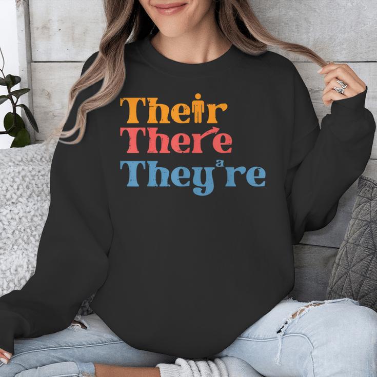 English Teacher Their There Theyre Grammar Men Women Unisex Sweatshirt, English Teacher Gifts, funny design English Teacher Their There Theyre Grammar Men Women Unisex Sweatshirt, English Teacher Gifts, funny design