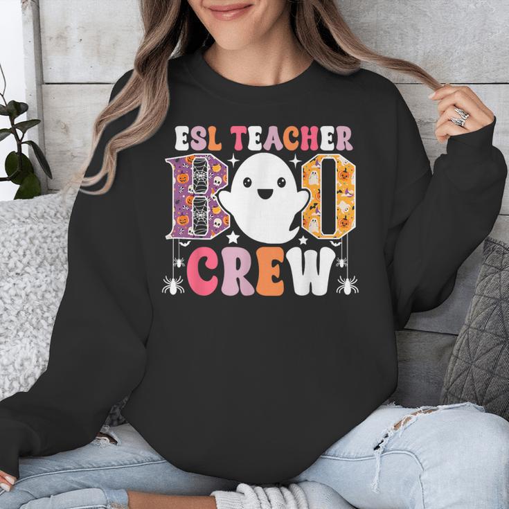 ESL Teacher Boo Crew Halloween Costume Unisex Sweatshirt, Esl Teacher Gifts, funny design ESL Teacher Boo Crew Halloween Costume Unisex Sweatshirt, Esl Teacher Gifts, funny design