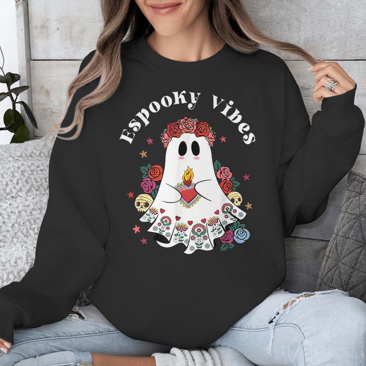 Espooky Vibes Maestra Halloween Spanish Mexican Teacher Unisex Sweatshirt, funny design Espooky Vibes Maestra Halloween Spanish Mexican Teacher Unisex Sweatshirt, funny design