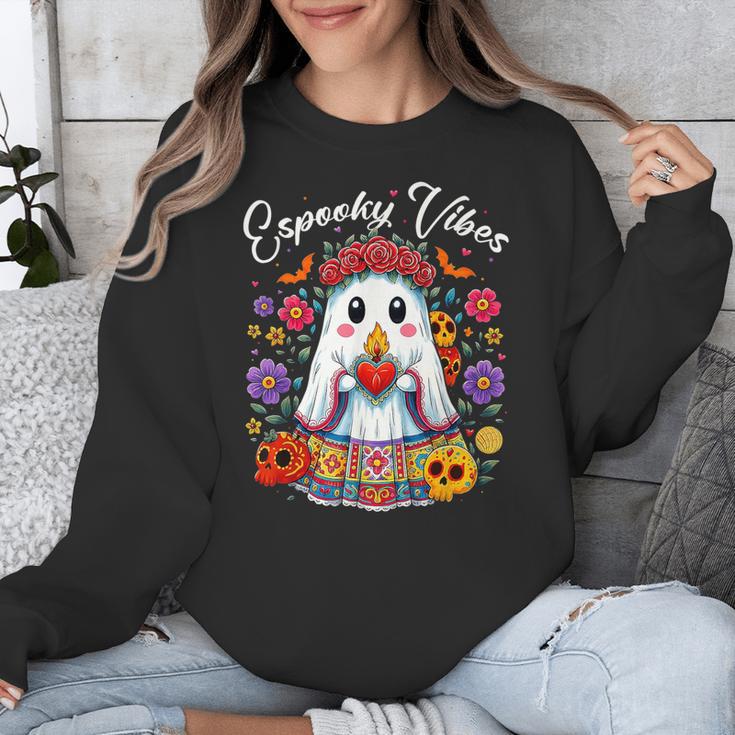 Espooky Vibes Maestra Halloween Spanish Mexican Teacher Unisex Sweatshirt, funny design Espooky Vibes Maestra Halloween Spanish Mexican Teacher Unisex Sweatshirt, funny design