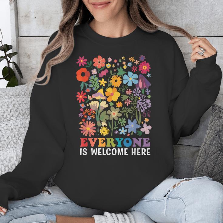 Everyone Is Welcome Here Tshirt Idaho Teacher Support Retro Unisex Sweatshirt, funny design Everyone Is Welcome Here Tshirt Idaho Teacher Support Retro Unisex Sweatshirt, funny design