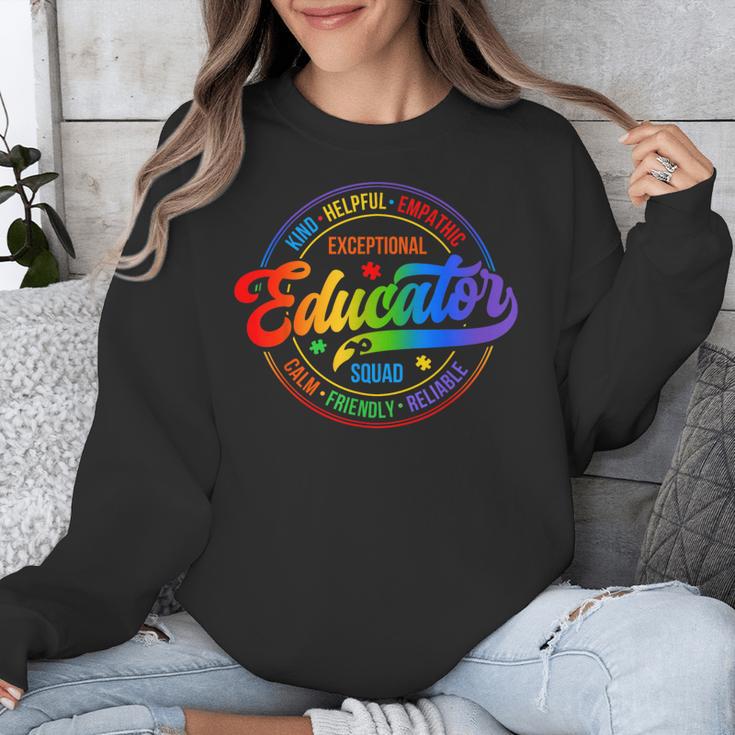 Exceptional Educator Squad Special Education Teacher Autism Unisex Sweatshirt, funny design Exceptional Educator Squad Special Education Teacher Autism Unisex Sweatshirt, funny design
