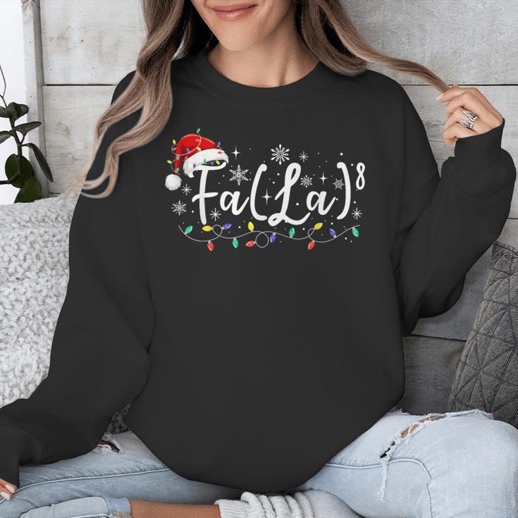 FA LA8 Christmas Santa Fa La Math Teacher Student Unisex Sweatshirt, funny design