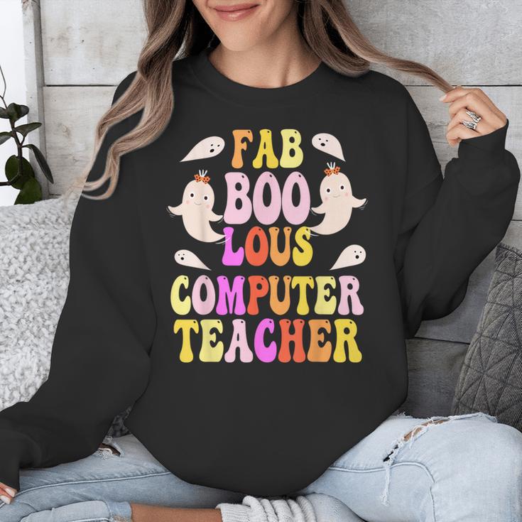Faboolous COMPUTER TEACHER Costume This Is My Spooky Mom Dad Unisex Sweatshirt, funny design Faboolous COMPUTER TEACHER Costume This Is My Spooky Mom Dad Unisex Sweatshirt, funny design