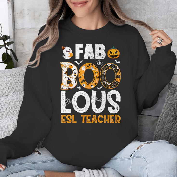 Faboolous ESL ESOL Teacher Spooky Teacher Halloween Costume For Men Women Unisex Sweatshirt, Esl Teacher Gifts, funny design Faboolous ESL ESOL Teacher Spooky Teacher Halloween Costume For Men Women Unisex Sweatshirt, Esl Teacher Gifts, funny design
