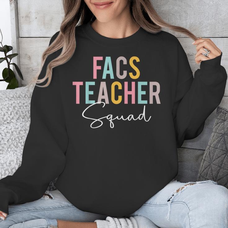 FACS Teacher Squad Colorful Appreciation Day Back To School Men Women Girls Kids Unisex Sweatshirt, funny design