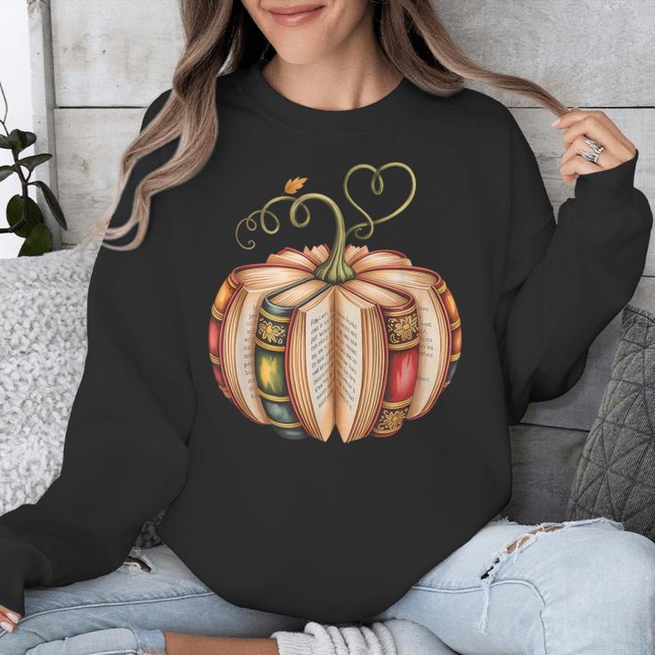 Fall Book Pumpkin Fall Librarians Bookworm Teachers Students Unisex Sweatshirt, funny design Fall Book Pumpkin Fall Librarians Bookworm Teachers Students Unisex Sweatshirt, funny design