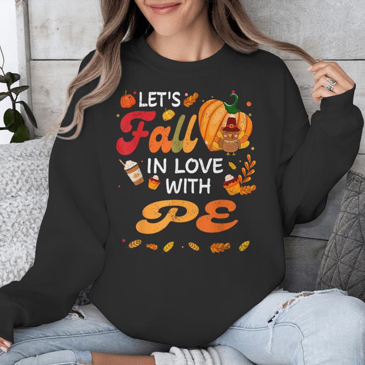 Lets Fall In Love With PE Teacher Thanksgiving Unisex Sweatshirt, Pe Teacher Gifts, funny design Lets Fall In Love With PE Teacher Thanksgiving Unisex Sweatshirt, Pe Teacher Gifts, funny design