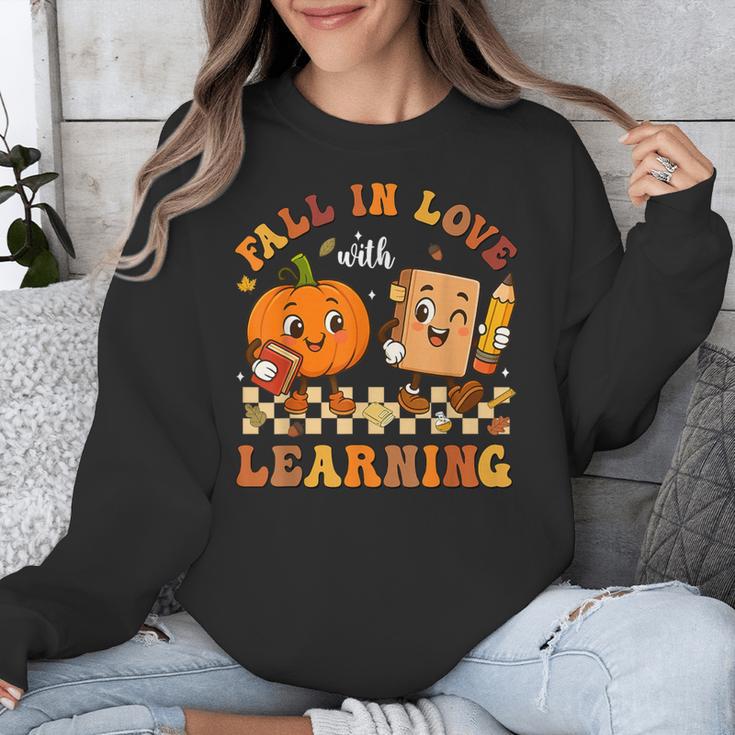 Fall In Love With Reading Book Autumn Pumpkins And Teachers Unisex Sweatshirt, funny design Fall In Love With Reading Book Autumn Pumpkins And Teachers Unisex Sweatshirt, funny design