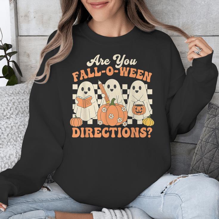 Are You Fall O Ween Directions Halloween Teacher Unisex Sweatshirt, funny design Are You Fall O Ween Directions Halloween Teacher Unisex Sweatshirt, funny design