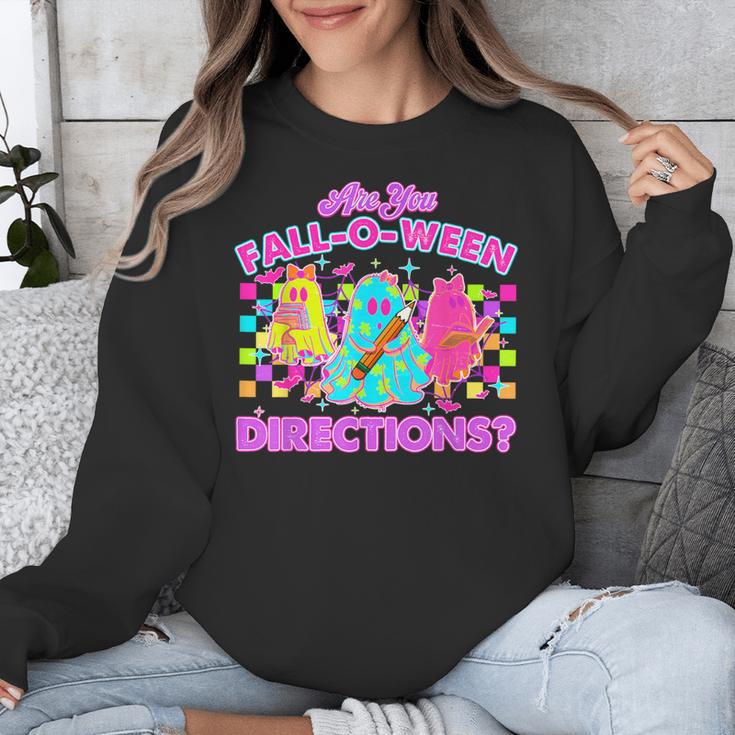 Are You Fall-O-Ween Directions Teacher Ghost Halloween Unisex Sweatshirt, funny design Are You Fall-O-Ween Directions Teacher Ghost Halloween Unisex Sweatshirt, funny design
