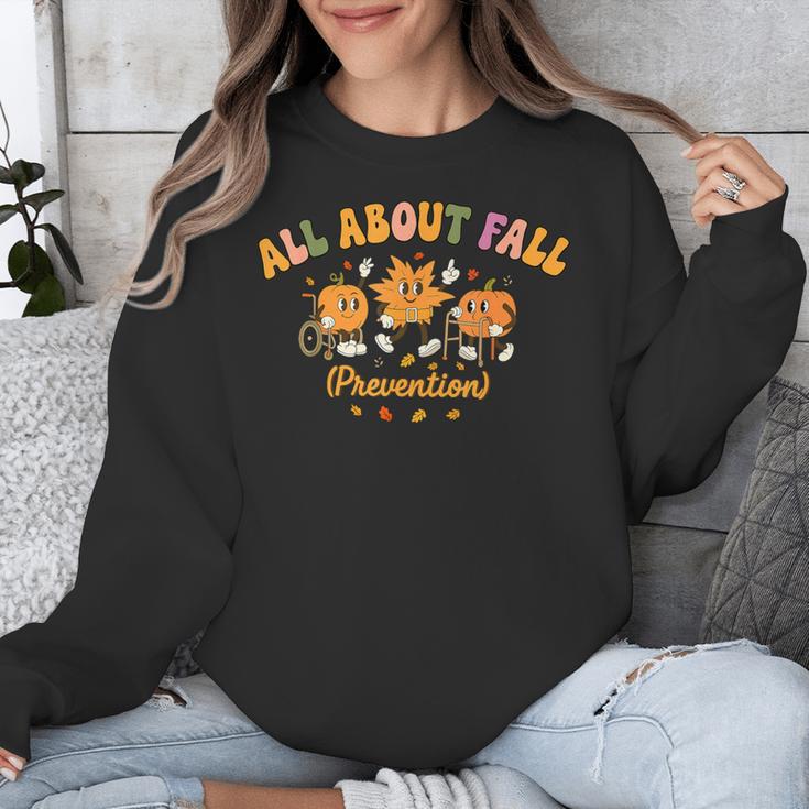 All About Fall Prevention Therapy SPED Teacher Thanksgiving Unisex Sweatshirt, funny design All About Fall Prevention Therapy SPED Teacher Thanksgiving Unisex Sweatshirt, funny design