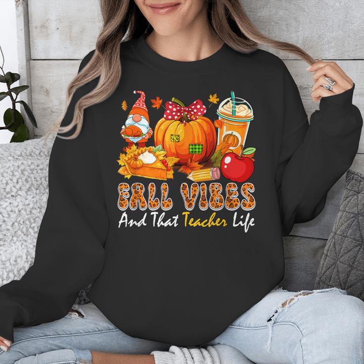 Fall Vibes Costume Teacher Thanksgiving Leopard Gnome Unisex Sweatshirt, funny design Fall Vibes Costume Teacher Thanksgiving Leopard Gnome Unisex Sweatshirt, funny design