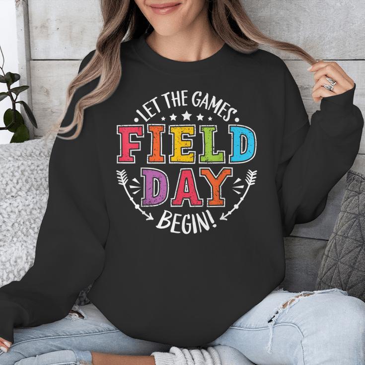Field Day 2024 Let The Games Begin Teacher Kids Girls Boys Unisex Sweatshirt, funny design Field Day 2024 Let The Games Begin Teacher Kids Girls Boys Unisex Sweatshirt, funny design