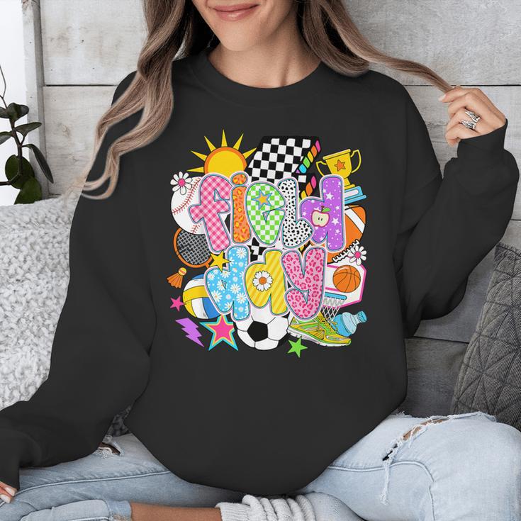Field Day Fun Day Let The Games Begin Field Trip Teacher Kid Unisex Sweatshirt, funny design