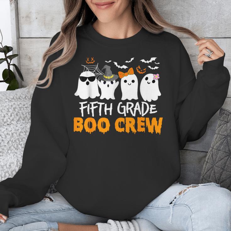 Fifth Grade Boo Crew Halloween Teacher Costume Unisex Sweatshirt, funny design