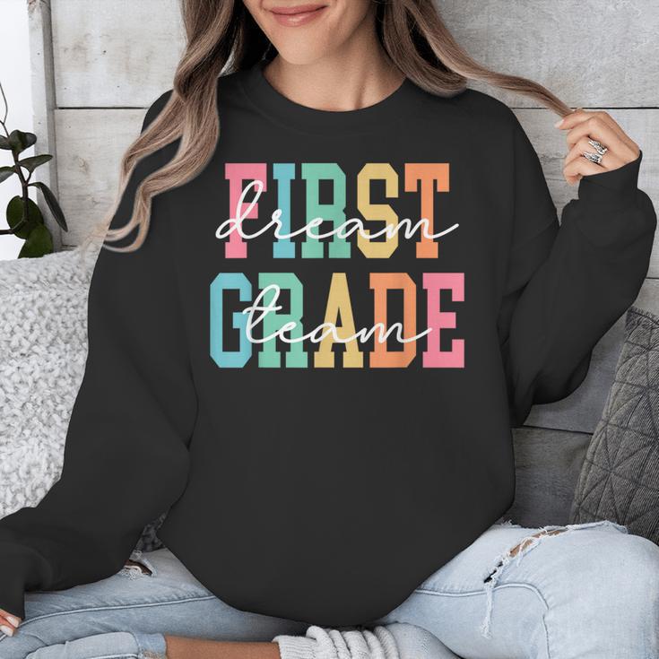 First Grade Dream Team Back To School 1st Grade Teacher Unisex Sweatshirt, First Grade Teacher Gifts, funny design