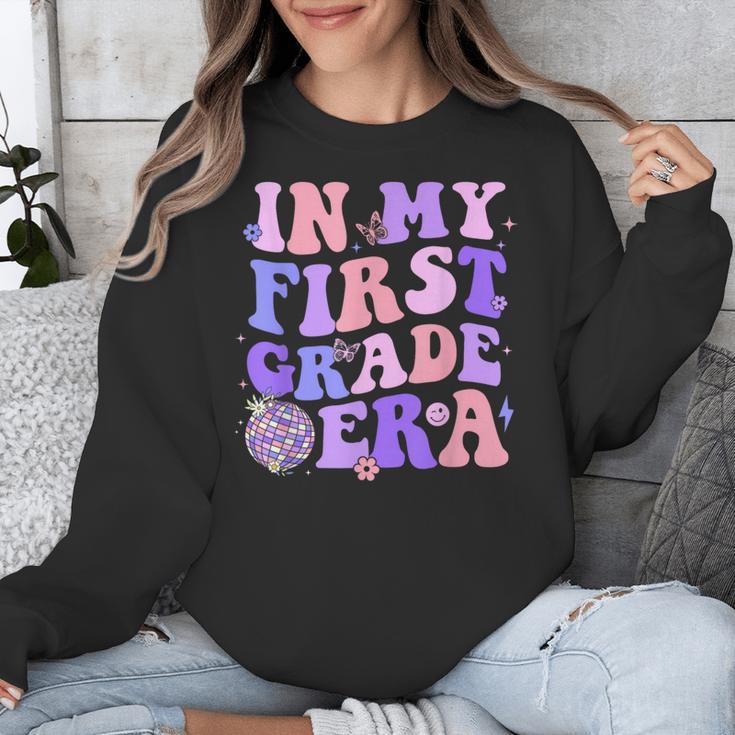 In My First Grade Era 1st Grade Girls Teacher Back To School Unisex Sweatshirt, First Grade Teacher Gifts, funny design