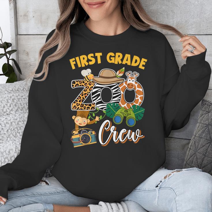 First Grade Zoo Field Trip Squad Matching Teacher Students Unisex Sweatshirt, First Grade Teacher Gifts, funny design First Grade Zoo Field Trip Squad Matching Teacher Students Unisex Sweatshirt, First Grade Teacher Gifts, funny design
