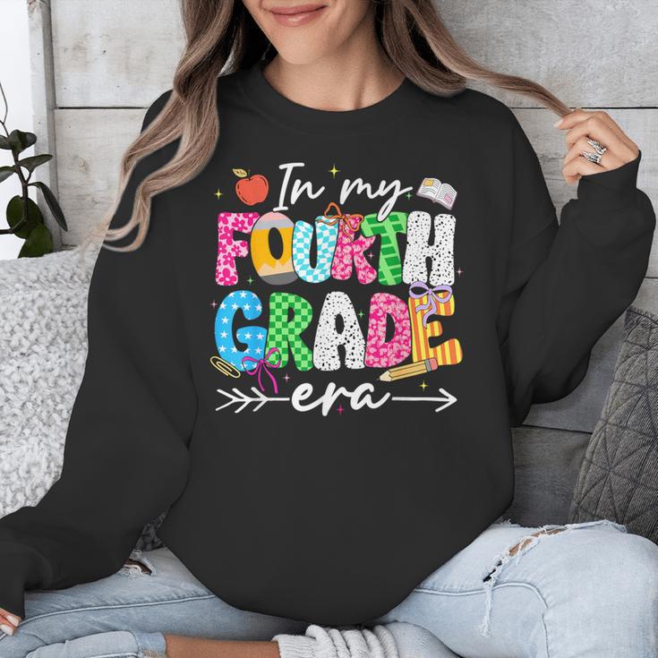 In My Fourth Grade Era 4th Grade Girl Teacher Back To School Unisex Sweatshirt, 4th Grade Teacher Gifts, funny design